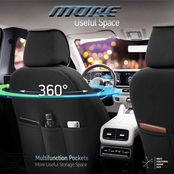 Auto Sitzbezug Set Universal Vorne und Hinten Komfortabel Komplett Set